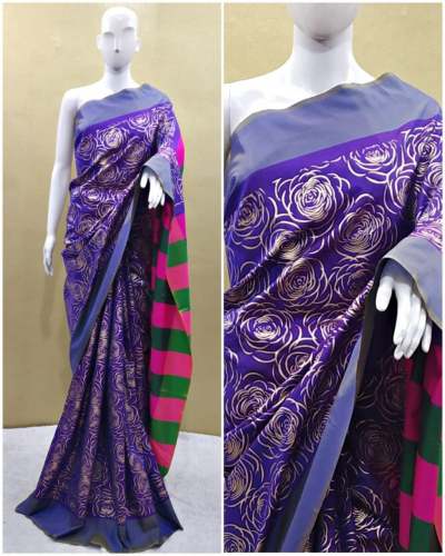 Lichi Cotton Printed Saree