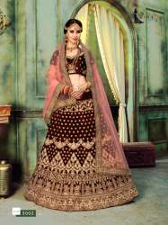 New Two Tone Velvet Lehenga Choli