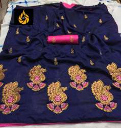 Vichitra Silk Wome Saree