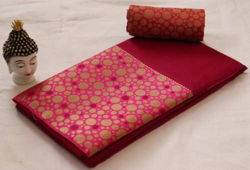 Atractive Cotton Jecquard Saree For Women