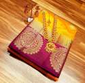 Chairyj Tusar Silk  Jeckaed With Golden Butta thumb 3