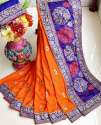 Cool Two Tone Sana Silk Saree For Women thumb 1