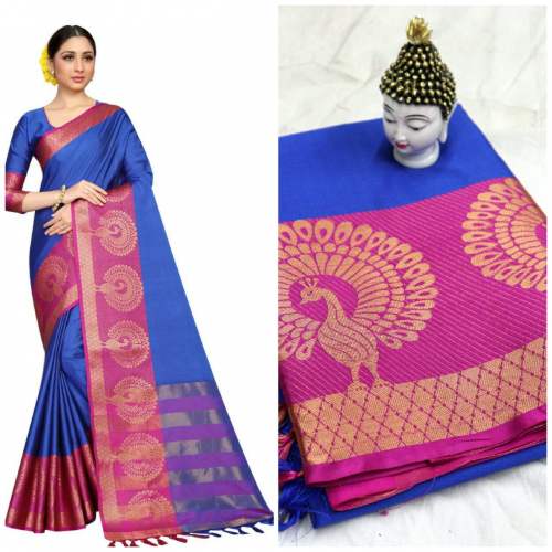 i Global Enterprise Cotton silk Saree