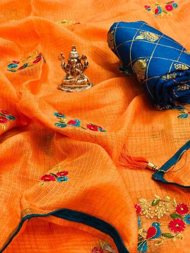 Crezzy Khicha Silk Saree