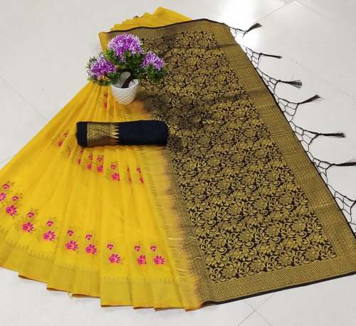 Energetic Pure Moonga Silk Saree