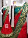  Flattering Vichitra Silk Saree For Women thumb 1