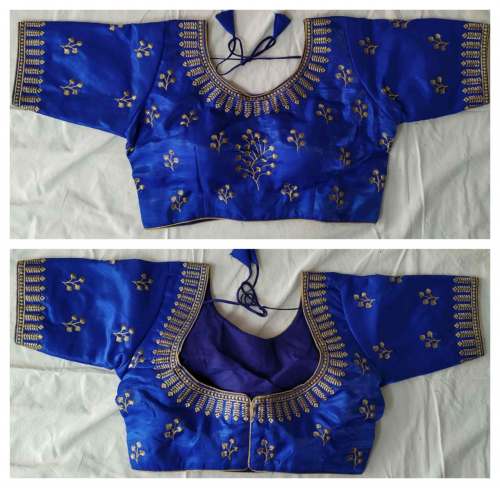 Flaunt Satin Silk Ready Made Blouse For Women