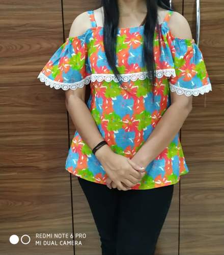 Glossy & Opaque French Imported western top