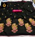  Good Looking Full rich Embroidery silk saree thumb 2