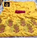  Good Looking Full rich Embroidery silk saree thumb 3