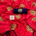 Graceful  Full Rich Embroidery Sana Silk Saree thumb 3
