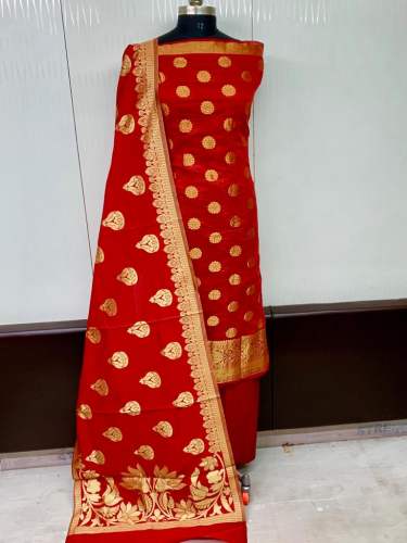 Gripping Cotton Jacquard Dress Material For Women