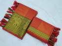 Hathi Print Cotton Silk Sarees thumb 4