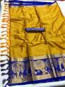 Imposing Cotton Silk Woven Border Saree thumb 2