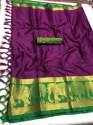Imposing Cotton Silk Woven Border Saree thumb 3