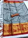 Imposing Cotton Silk Woven Border Saree thumb 6