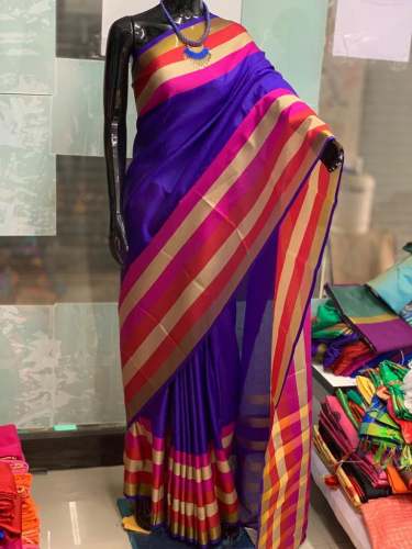 Magnetic Cotton Silk Saree With Border1