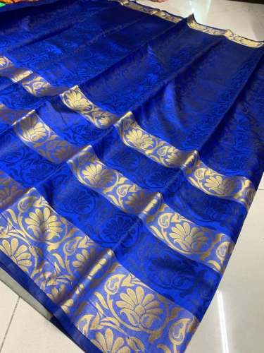 New Flower Design With Jari Saree