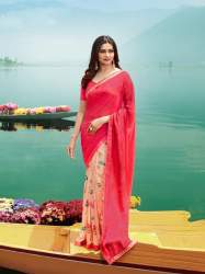 Nice multi Color Georgettte saree