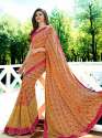 Nice multi Color Georgettte saree thumb 13
