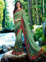 Nice multi Color Georgettte saree thumb 15