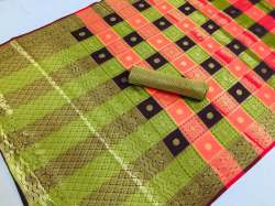 Observable Chex Jecquard With Eich Pallu 