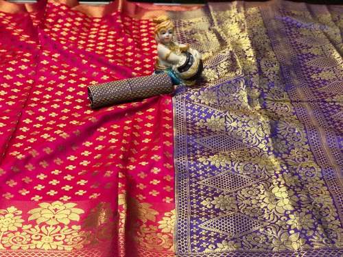  Pleasant Banarsi Silk With Heavy rich Pallu Saree