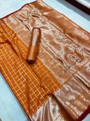Scenic Lichi Silk Woven Saree For Women