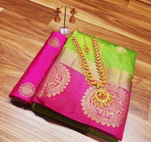i Global Enterprise Tussar Silk Saree