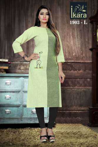 Beautiful heavy cotton worked kurti 1903-L by Ikara Fashion