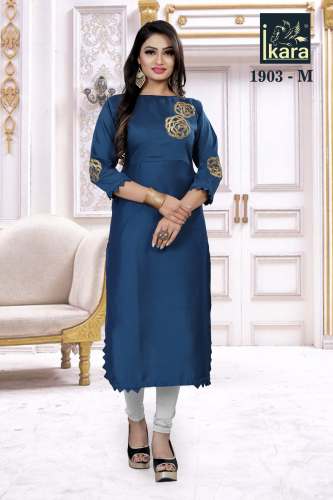 Maslin hand work fancy kurti 1903-M by Ikara Fashion