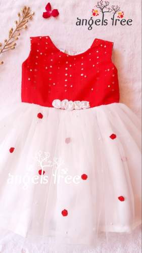 Baby Girls Red Party Dresses by Angles Tree