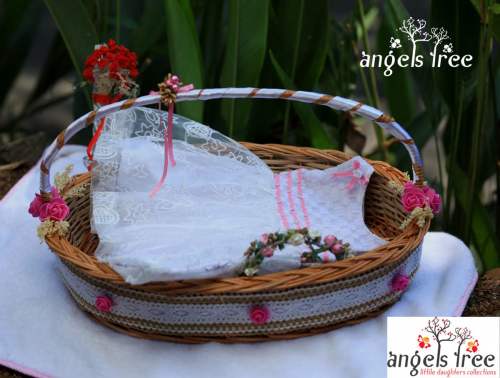 White Baby Girls Party Frock