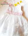 White Baby Girls Party Frock thumb 1