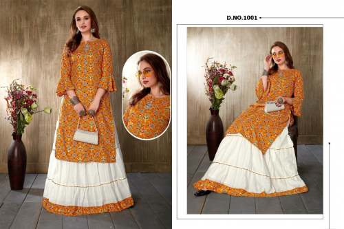Kurti with Sharara Lehnga by Sri Swadha