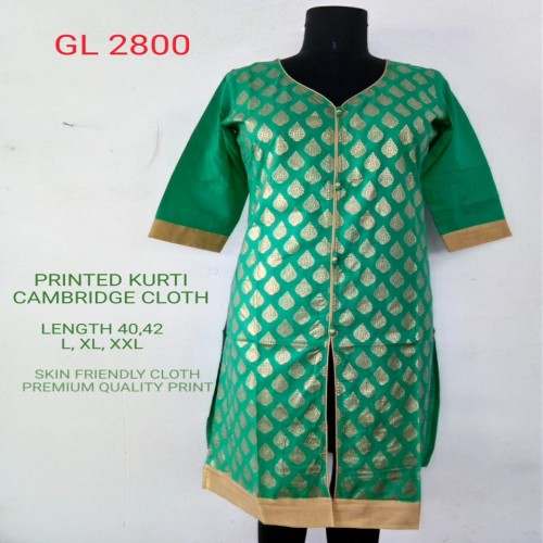 Ladies Printed Cambridge Kurtis by Glow Fashion India