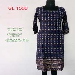 Regular Wear Rayon Kurtis