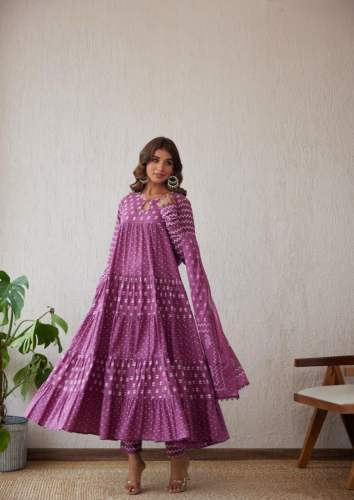 Beautiful cotton anarkali Kurti