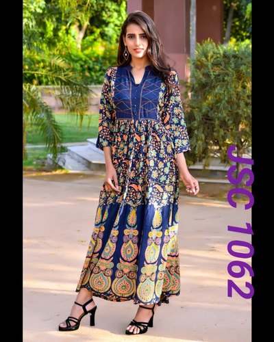 Rayon Flared Kurtis