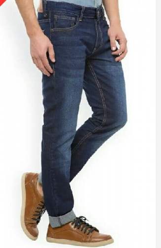 Dark Blue Fit Denim Jeans