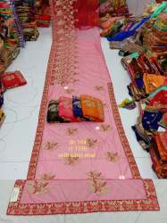 Women Pink Designer Silk Sarees