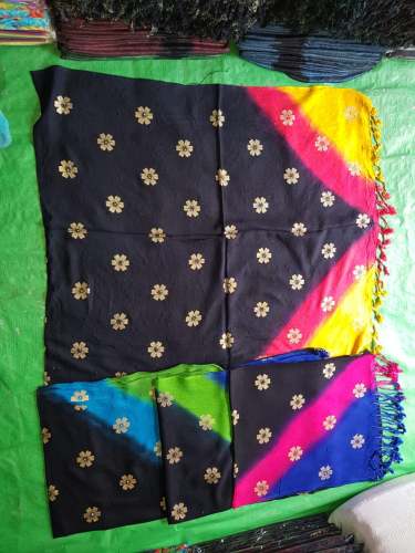 Black color fancy stoles  by ROOMI TEXTILES