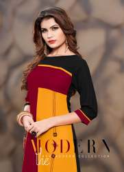 Digital Print Rayon Cataloge Kurtis by Bright Choice