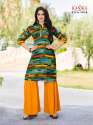 Heavy Rayon Kurtis With Palazzo Sharara thumb 1