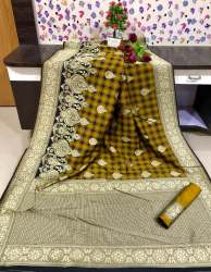 Banarasi silk weaving saree