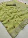   beautiful Tassals Linen silk  ï»¿ Saree thumb 10