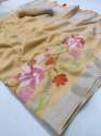   beautiful Tassals Linen silk  ï»¿ Saree thumb 4