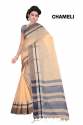 Casual Wear Ladies Plain Linen Sarees thumb 3