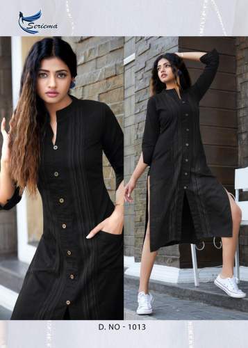 COTTON DENIM KURTI