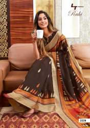 Degital Print Linen Silk Saree